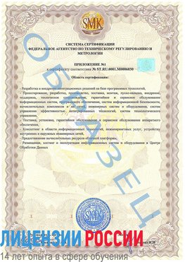 Образец сертификата соответствия (приложение) Переславль-Залесский Сертификат ISO 27001